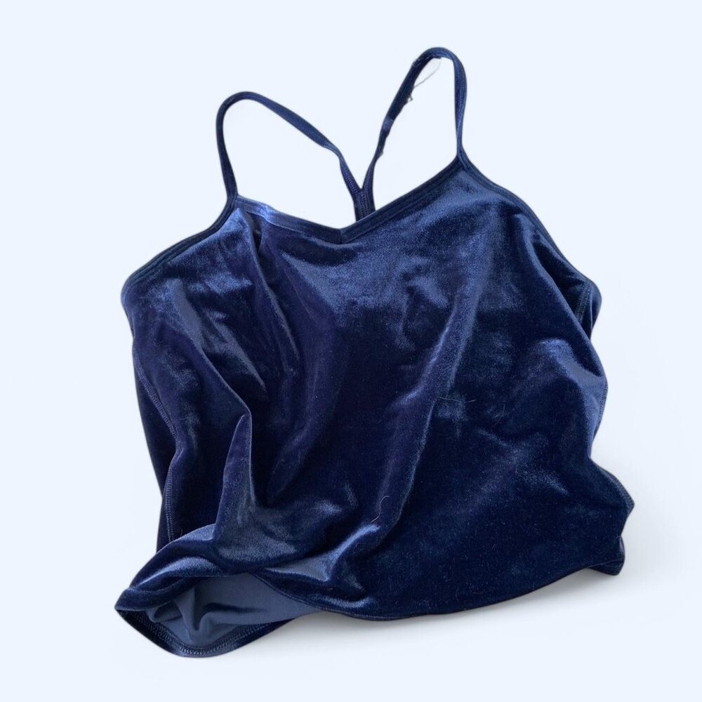 Athleta Velvet Navy Tank Girls XXL